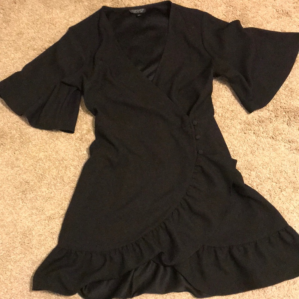 Black top shop mini dress